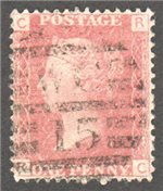 Great Britain Scott 33 Used Plate 90 - RC (1)